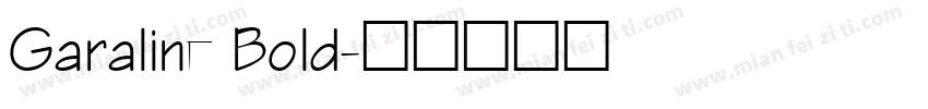 Garaline Bold字体转换